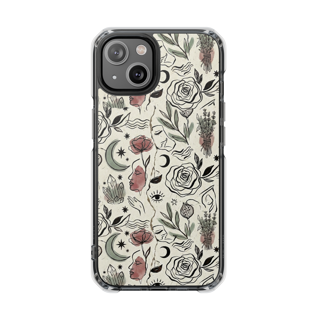 Moon and Flower Impact Case