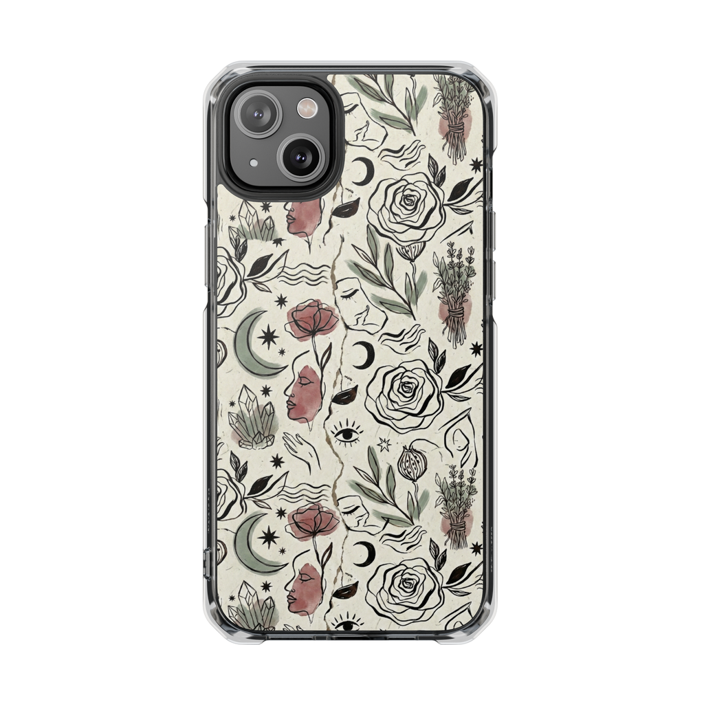 Moon and Flower Impact Case