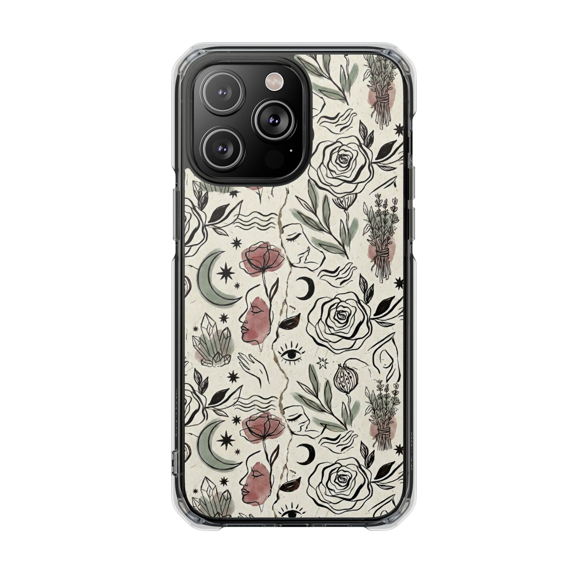 Moon and Flower Impact Case