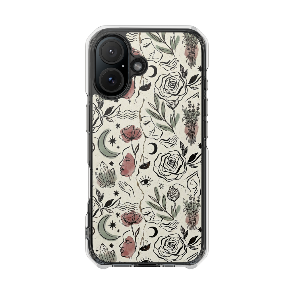 Moon and Flower Impact Case
