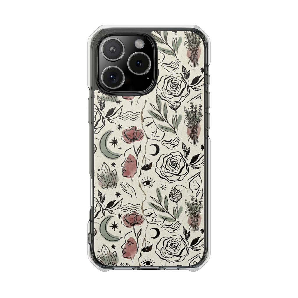 Moon and Flower Impact Case