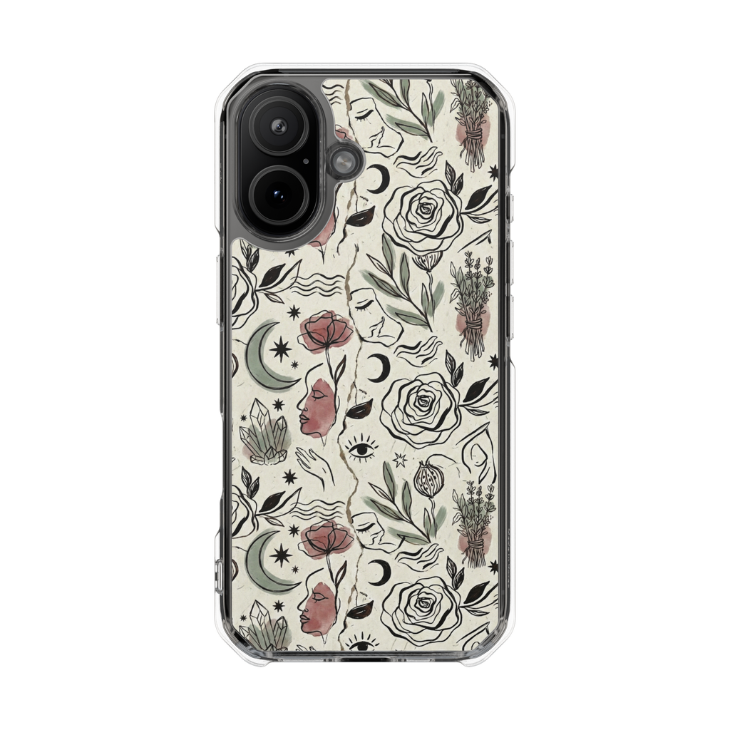 Moon and Flower Impact Case