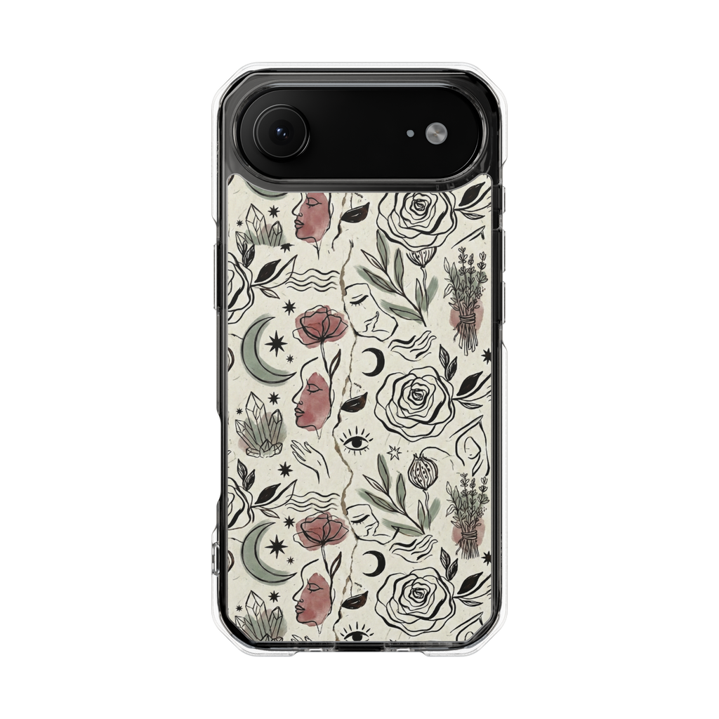 Moon and Flower Impact Case
