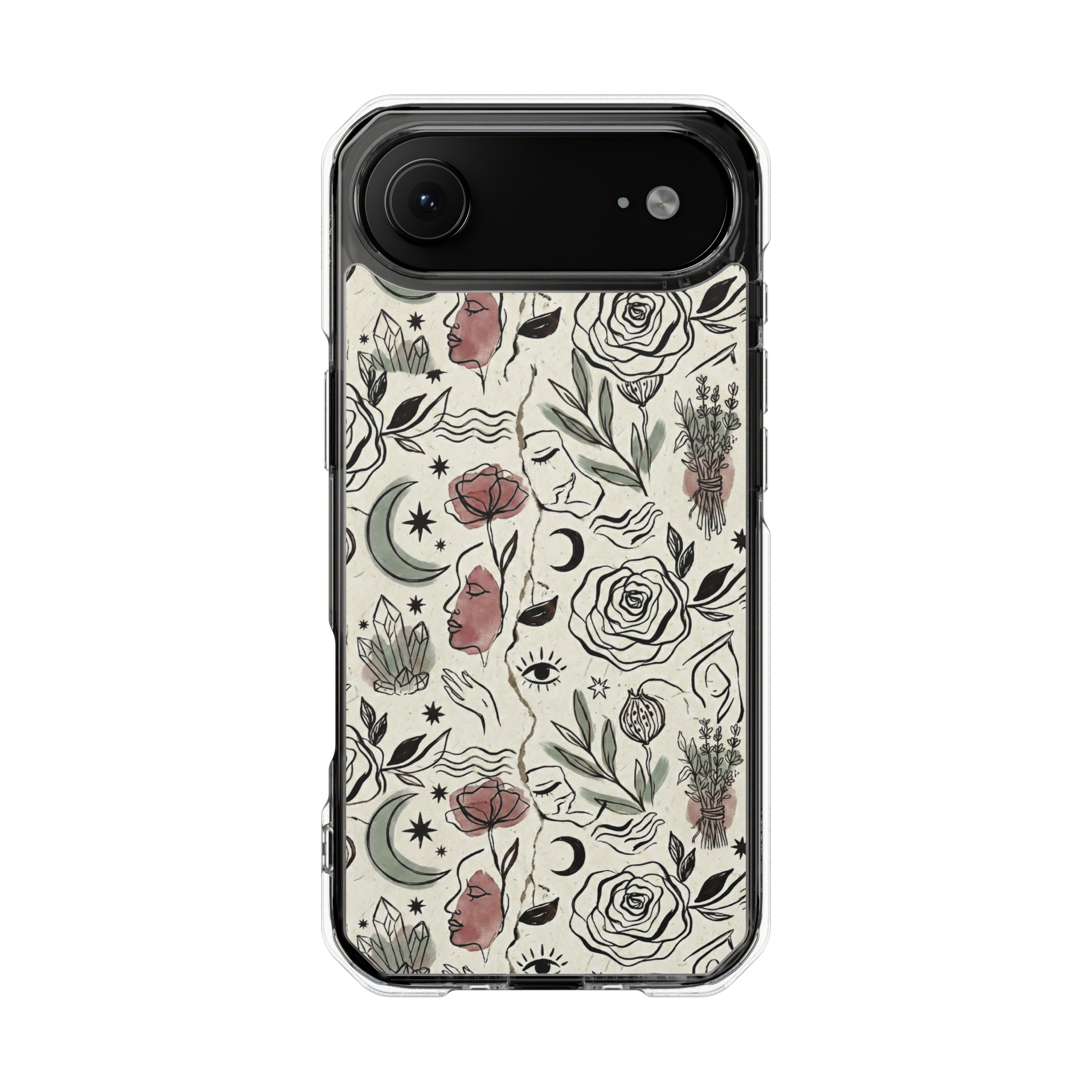 Moon and Flower Impact Case