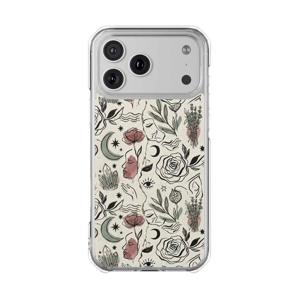 Moon and Flower Impact Case